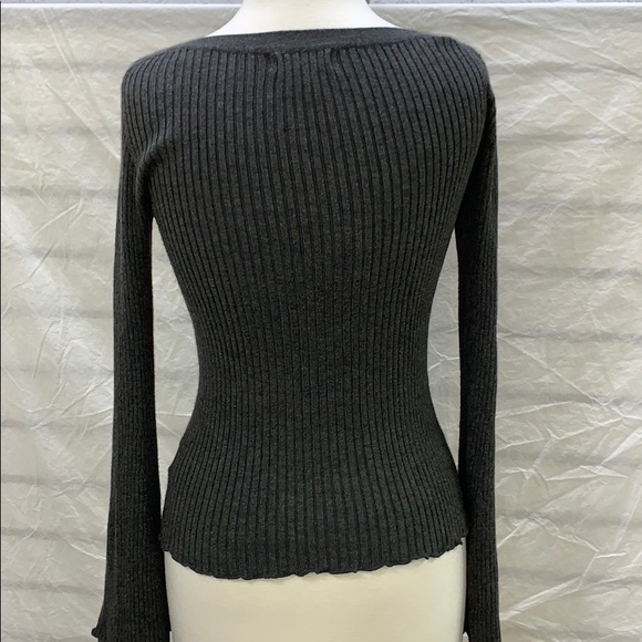 Bongo Gray Long Sleeve Pullover Sweater - Picture 5 of 6